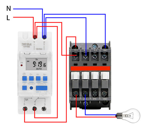 Interruptor Temporizador Semanal Lcd De 12 V Dc 16 A Con Con