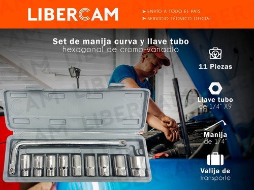 Imagen 3 de 10 de Juego De Tubos Y Manija Curva De Fuerza 11 Piezas + Estuche