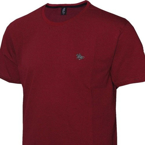 Imagem 4 de 6 de Conjunto Com 05 Camisetas Malha Pontilhada E Logo Metalizado