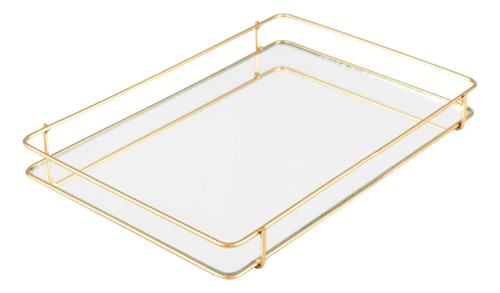 Bandeja Decorativa Retangular U Com Espelho 20x30