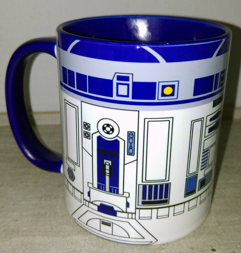 Taza Star Wars Arturito R2 D2 Droide Naboo Interior Azul