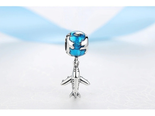 Charm - Colgante Diseño Avion Plata S925