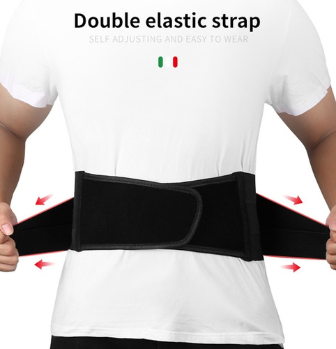 Imagen 4 de 10 de Faja Riñonera Negro Para Moto Mtb Enduro Kidney Belt