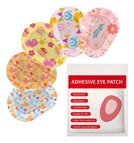 Andicage 90pcs Patches Adhesivos Para El Ojo Para Niños De
