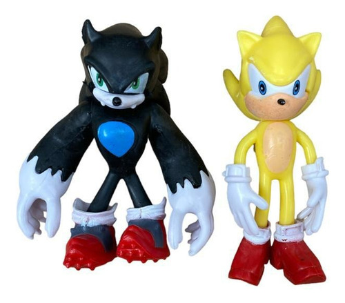 Kit 6 Bonecos Sonic - Modelo Novo Grande Presente Brinquedo