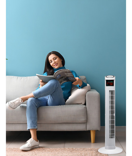 Ventilador De Torre Tecnovent VENT-T36 36 Pulgadas Con Control Remoto Diámetro 36
