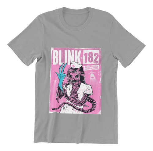 Polera Unisex Blink 182 Lollapalooza Calavera Punk Estampado