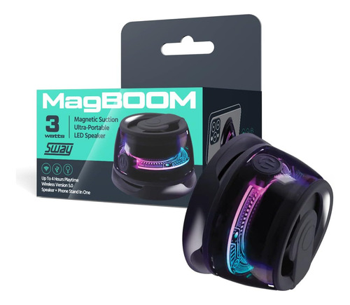 Sway Magboom - Altavoz Magnético Portátil Con Bluetooth Para 110v