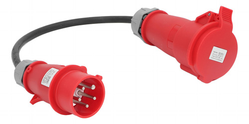 Adaptador Cee De 32 A Hembra A 16 A, 5 Pines, Alta Corriente