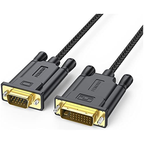 Femoro Cable Dvi A Vga De 6 Pies, Adaptador Activo Dvi-d 24+