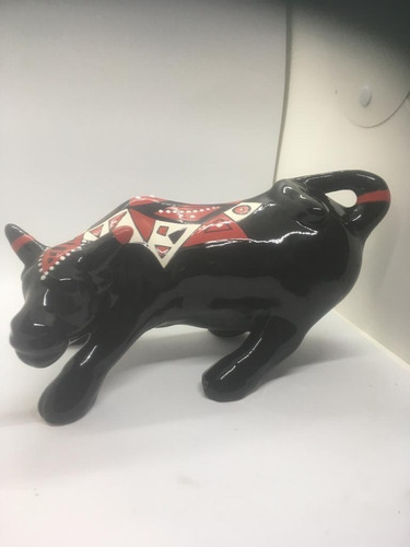 Cerámica Al Horno Toro Mediano 28cm De Largo X 16cm De Alto