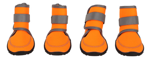 4 Unidades De Botas Para Perro, De Goma Suave, Impermeable,