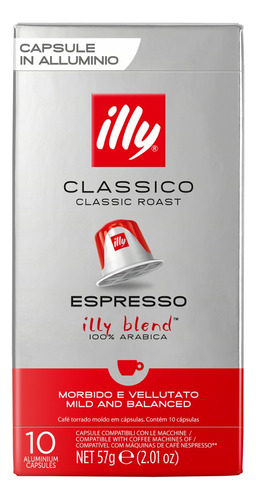  Café clássico espresso en cápsula Illy sem glúten