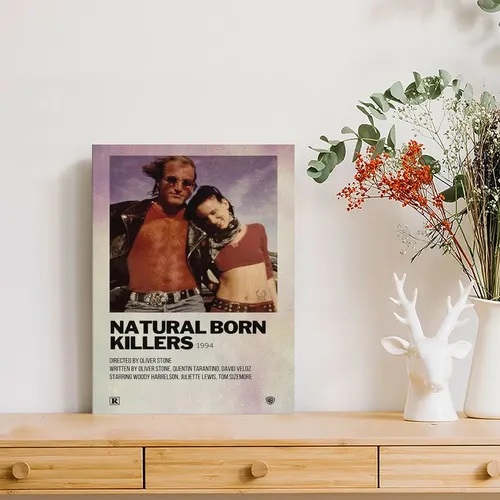 Retro Vintage Natural Born Killers Canvas Painting Poster