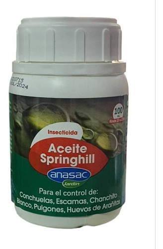 Aceite Springhill Anasac 100 Cc.