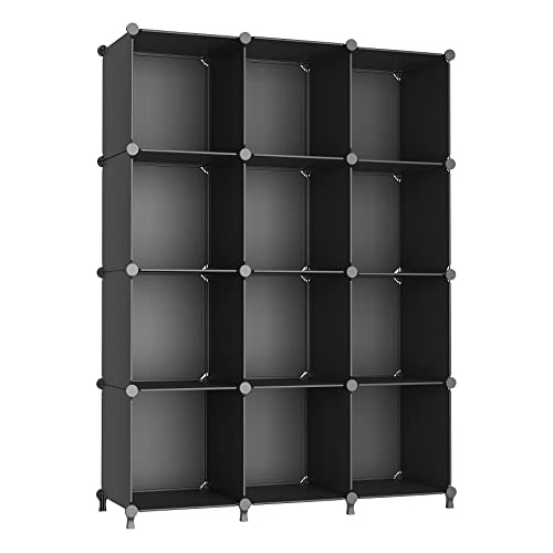 Cube Storage Organizer Modular Storage 12 Cube Bookshel...