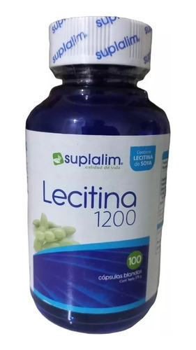 Lecitina De Soya 1200mg 100 Caps Blandas, Elimina Colesterol