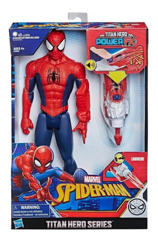 Spiderman Titan Hero Power Fx Con Lanzador De Brazo