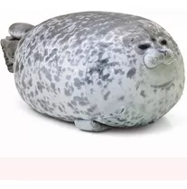 Comprar Peluche De Foca Guatona Bonita, Cómoda Y Suave 30 Cm Color Gris