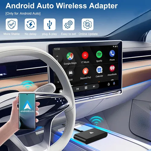 Adaptador Inalámbrico Android Auto Para Coche 5gh Wifi Bluet