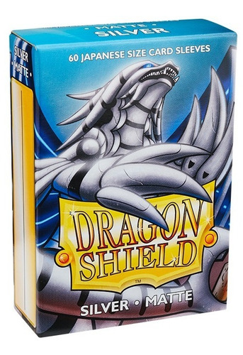 Protectores Dragon Shield Japanese Matte Color Silver(plata)