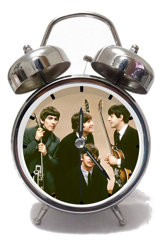 Despertador Doble Campana The Beatles Banda Rock Clásico 