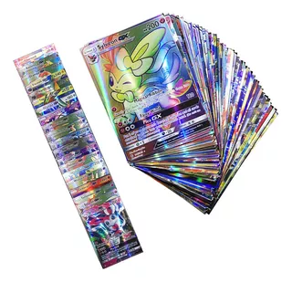 100 Cartas Para Pokemon Tarjetas De Foil Juego Español Gx