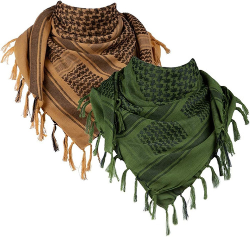 Free Soldier Scarf, Cotton With Tassel, 109x109cm, X2u Aa Aa