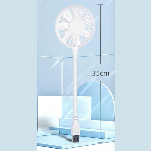 A+ 2 Mini Ventiladores Portátiles Usb Blancos De 35 X 8 X