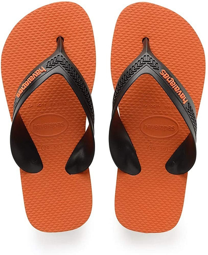 Ojotas Havaianas Niños Kids Max Steel Grey Neon Orange