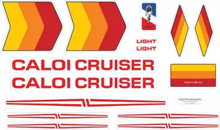 Adesivos Caloi Cruiser Light Metalizado