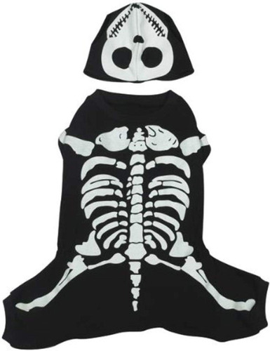 Disfraz Ropa Para Perro Esqueleto Huesos