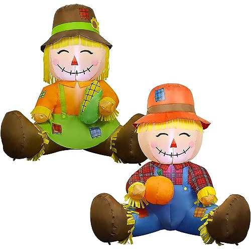 3.3ft Thanksgiving Inflatable Decoration, Set Of 2 Air ...