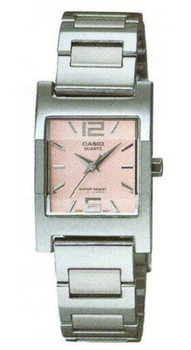 Reloj Mujer Casio Analog Acero Inox Pink Dial Ltp1283d-4adf