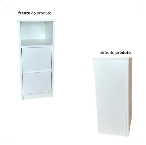 Mesa De Cabeceira Estreito 2 Gavetas E nicho Para Quarto Pequeno Lateral Cama Apoio 30x60x30cm