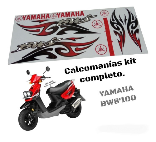 Calcomanías Kit Completo Italika Ws 150, Yamaha Bws 100. 