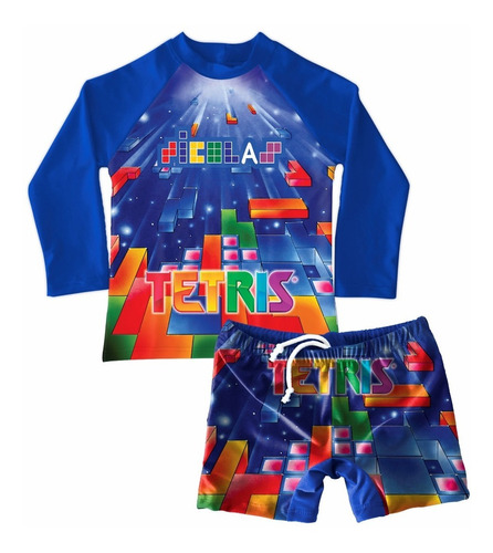 Conjunto De Traje De Baño Niño Tetris