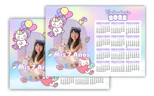 Souvenirs De Calendario Con Foto Y Iman X 25 Unid, 19x14 Cm