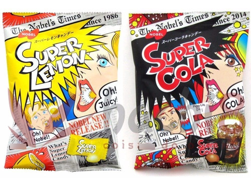 Bala Super Lemon Coca Doces Japones Azeda 2x Pacotes Hachi8