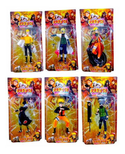 Blister De  Muñeco Naruto Para Niños Varios Modelos X1