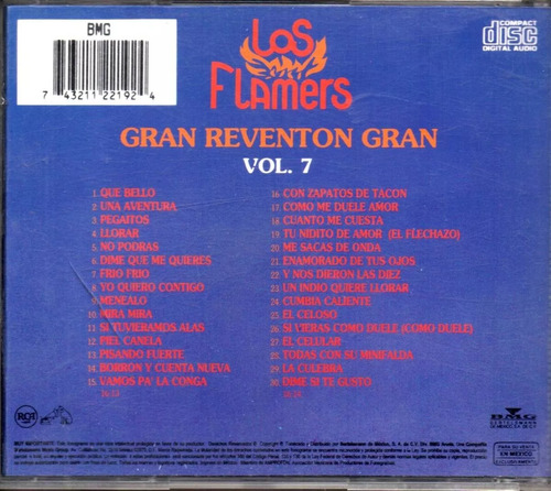 Los Flamers/ Flamazo 96 Como Nuevo+ Gran Reventón Vol.7 2cds (Usado)