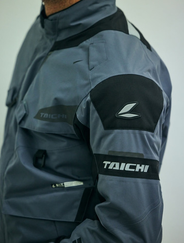 Imagen 10 de 10 de Campera Moto Rs-taichi Kompas Black 4 Estaciones Impermeable