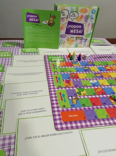 Imagen 7 de 9 de Juego De Mesa Infantil Didáctico ¡TodosA La Mesa! De Barco de Papel Para Conversar y Relacionarse