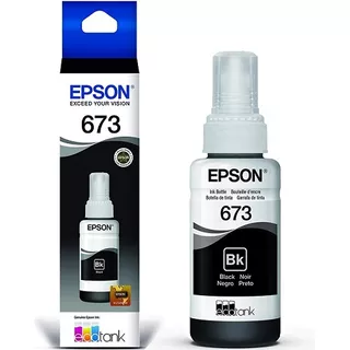 Tinta Epson T673 Negro 70ml L800 L1800 100% Original