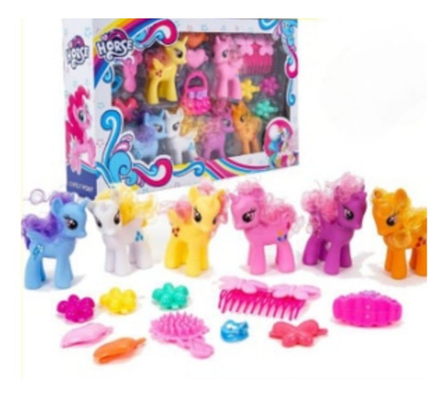 Set De 6 Unicornios My Litle Pony