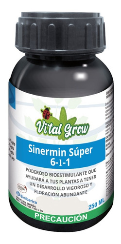 Sinermin Súper Amino Ácidos Bioestimulante Vital Grow 250 Ml