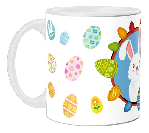 Caneca Personalizada Páscoa 01  - Giftme - Cerâmica - 325ml