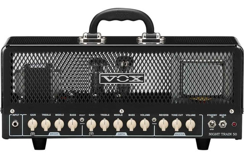 Amplificador Cabezal Valvular Vox Night Train Nt50h-g2 Color Negro