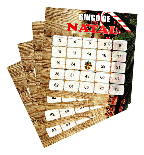 60 Cartelas De Bingo De Natal - 003 - Arte Digital - Pdf