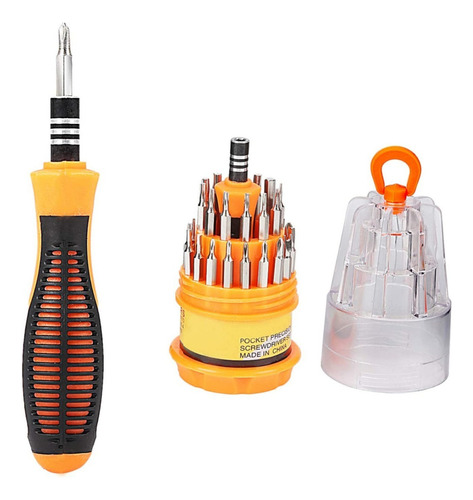 Destornillador Con 31 Puntas Intercambiables Magnetico